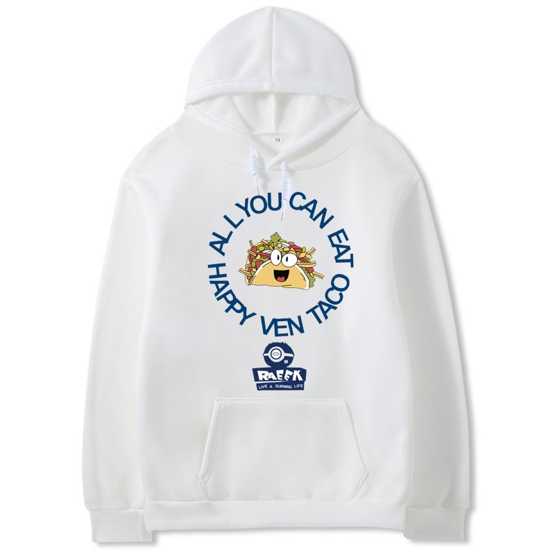 New Youth League Jungkook Same Style Printed Long Sleeve Hooded Mid-Length Sweatshirt Ins Trendy Loose Top For Women_viptrois.com