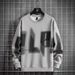 Men's Clothing Spring and autumn men's new fashion trend round neck long sleeve sweatshirt teenagers large size loose comfortable casual tops_viptrois.com