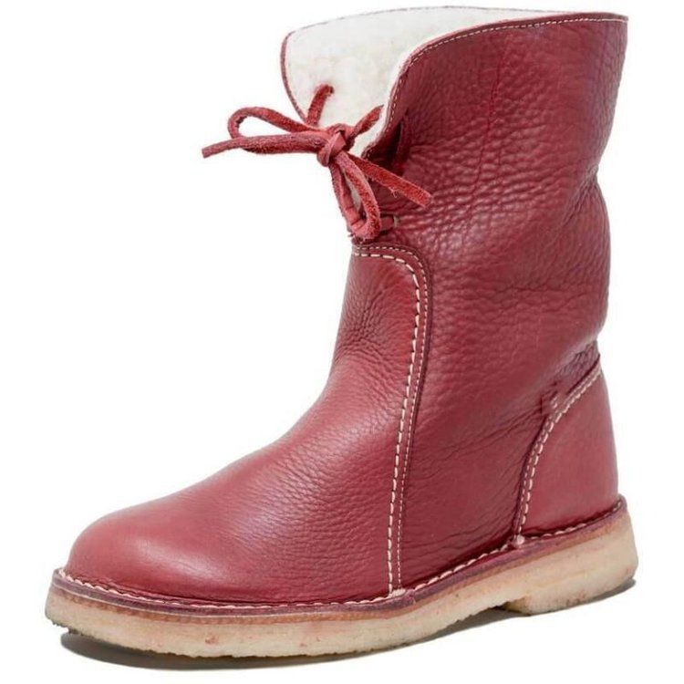 Women's shoes snow boots winter all-match mid-calf boots cotton Martin boots_viptrois.com