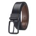 Men's Belts Men's Double Sided Belt With Pin Buckle And Rotatable Business Perforated Belt Casual Pants Belt_viptrois.com