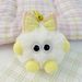 Cute Bow Knotted Monster Plush Pendant Cartoon Doll Cute Keychain Dopamine Couple Bag Pendant_viptrois.com