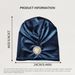 New noble retro Korean flannel diamond pearl sunflower headscarf hat church women's hat winter_viptrois.com