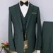 Men’s Clothing 3Pcs/Set Men's Suit Slim Business Suit Wedding Groom Business Suit Men_viptrois.com