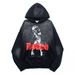 2024 New RODEO Printed Washed Hooded Sweatshirt Pullover Versatile Hoodie Long Sleeve Top_viptrois.com