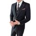 CT Men's Autumn Winter Three-Piece Business Casual Plaid Double-Breasted Lapel Suit Set Live Streaming_viptrois.com