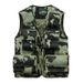 Men’s Camo Utility Vest – Lightweight Sleeveless Jacket With Multi-Pockets For Outdoor & Streetwear (M-6XL, Tactical Green & Khaki)_viptrois.com