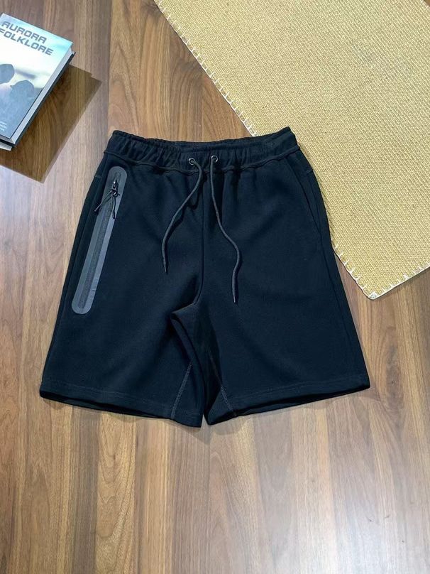 Men's Clothing Casual Sports Breathable Cotton Drawstring Front Side Zipper Multicolor Shorts_viptrois.com