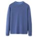 Men’s Sweater – Thickened Round Neck Pullover For Winter (Light Grey/Tibetan Blue/Black, S-XXXL)_viptrois.com
