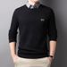 Nordmann Hot-Selling Fleece-Lined Thickened Two-Piece Knitted Sweater For Men Winter Business Casual Warm Skin-Friendly Top_viptrois.com