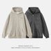 Monochrome Man- Vintage Color-Block Striped Hooded Sweatshirt For Men, Autumn And Winter Japanese Style Loose Thick Warm Hoodie Jacket_viptrois.com