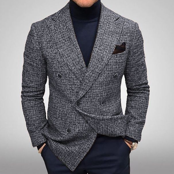 2024 Autumn New Wear British Style Gentlemen's Casual Suit Men's Coat_viptrois.com