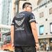 GxxH plus size men's fashion brand fat guy summer loose printed half-sleeved top fat plus size short-sleeved T-shirt_viptrois.com