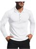 Men's Performance Stripe Polo Shirt - Stretch-Fit Long Sleeve Workout Top For Running & Gym (S-XXXL, 8 Athletic Colors)_viptrois.com