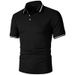 Oversized Collar T-Shirt For Men – Trendy Polyester Streetwear Breathable & Lightweight For Summer_viptrois.com