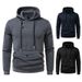 Men's Clothing Zip-Up Hoodie – Vintage Washed Polyester Pullover With Oversized Patch Pockets & Adjustable Hood (S-2XL) | British-Inspired Streetwear_viptrois.com