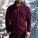 Men's Clothing Sweatshirt Casual Zipper Stand Collar Fleece Lined Zip-Up Hoodie With Stand Collar - Casual Winter Pullover For Outdoor & Daily Wear_viptrois.com