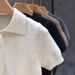 Men's Clothing High Grade Polo Collar Short Sleeved Sweater Men's Summer New Fashion Slim Fit Half Sleeved Lapel Knitted Bottoming Shirt_viptrois.com