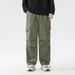 Men's Clothing Spring Fashion Brand Mountain Outdoor Overalls For Men Teenagers Trendy Wide Leg Pants With Cuffs Loose Men's Casual Pants For Men_viptrois.com