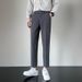 New Men's Casual Pants Light And Mature British Style Small Pants Nine-point Pants Drooping Suit Pants Men's_viptrois.com