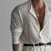 Men's Clothing Breathable Slim Fitting Long Sleeved Business Casual Commuter Shirts Sun Proof Thin Cardigans_viptrois.com