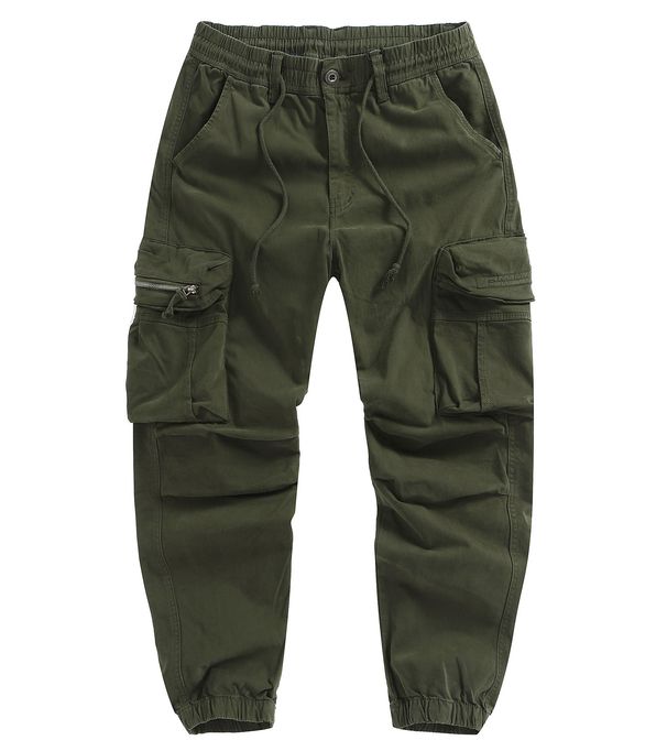 Utility Cargo Jogger Pants For Men – Oversized Multi-Pocket Trousers (4 Colors, Waist 30-38)_viptrois.com