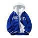 Men's Clothing Unisex Waffle-Knit Jacket - Colorblock Hooded Outdoor Coat (3 Colors, M-5XL)_viptrois.com