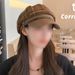 2024 Korean Version Plaid Octagonal Beret For Women Spring And Autumn Newsboy Internet Celebrity Fashion Baseball Cap_viptrois.com