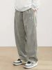 Men's Relaxed Fit Wide-Leg Trousers - Japanese Minimalist Workwear Pants With Utility Pockets_viptrois.com