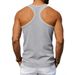 Men's Ribbed Slim Fit Sleeveless Shirt - Breathable Muscle Tank Top For Gym Workout & Summer Training_viptrois.com