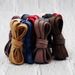 Cotton waxed shoelaces 0.8cm wide suitable for small white shoes canvas shoes leisure sports Shoe wax strap_viptrois.com