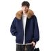 Men's Plus Size Zip-Up Hoodie With Detachable Hood - Oversized Casual Sweatshirt For Big & Tall - Heavyweight Cotton Blend Jacket For Spring & Fall_viptrois.com