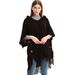 Unisex Cape Spring and winter plus-size knit button-hooded cape cape_viptrois.com