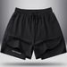 Lightweight Men's Swim Shorts, 2026 Summer Basketball Sports Running Casual Loose-fit Mid-length Beach Shorts_viptrois.com