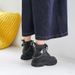 Children's Martin boots 2022 winter new boys British style handsome motorcycle shoes girls fleece-lined warm short boots fashion_viptrois.com