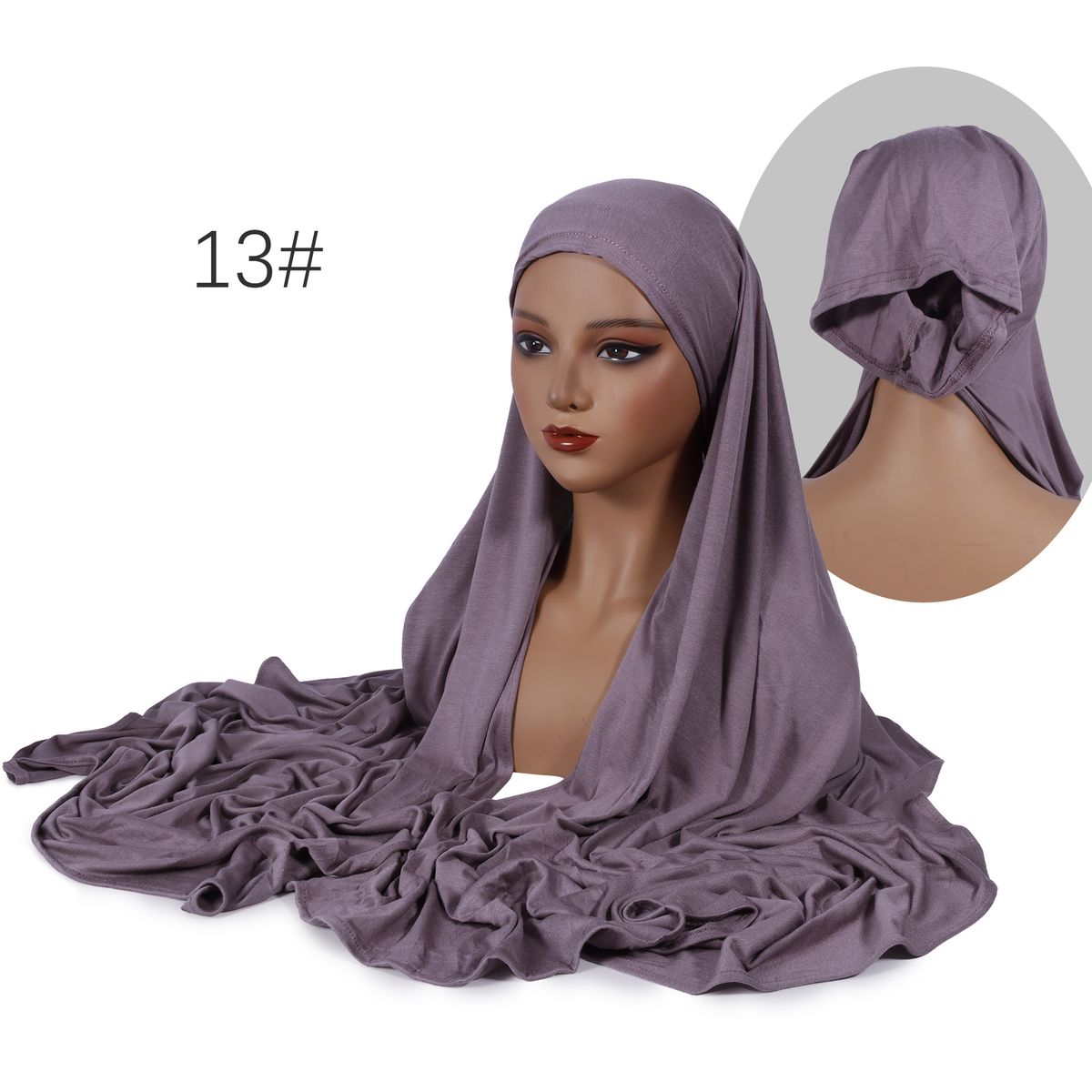Pure Cotton & Modal Tube Hat & Long Scarf Set For Women - Soft Stretchy Headwear Combo Fashion Trends_viptrois.com