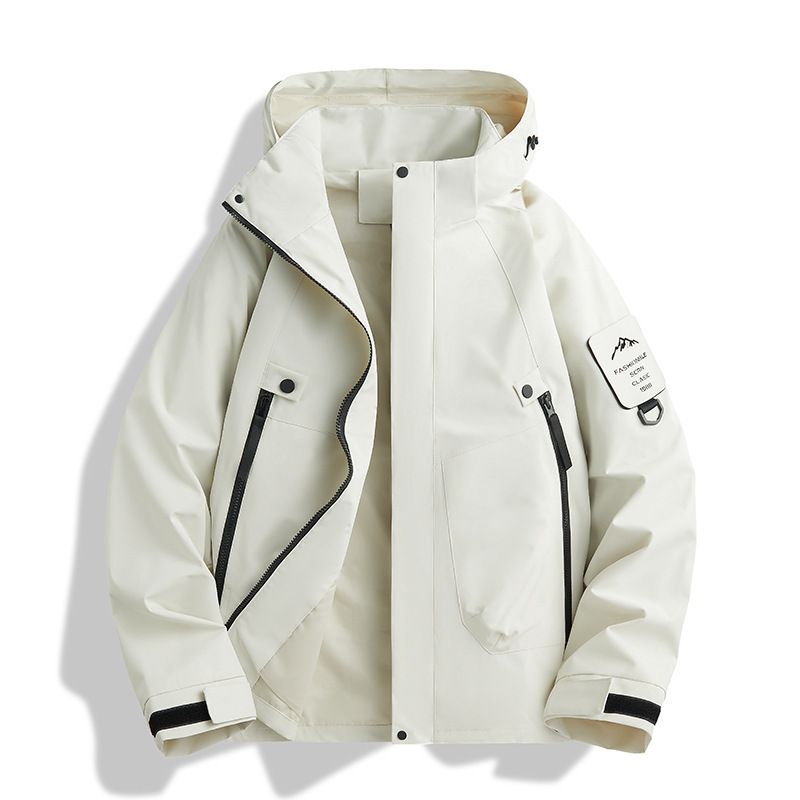 Men's Clothing Jacket For Men And Women With Hooded Thin Windbreaker For Spring And Autumn Outdoor Travel Group Work Clothes_viptrois.com