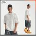 "Vintage Wax-Dye Effect Heavyweight Cotton T-Shirt – Distressed Retro Style, Relaxed Fit Men's Tee"_viptrois.com