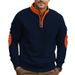 Cross-border New Color Matching Autumn And Winter Loose Casual Velvet Heavy Stand-up Collar Pullover Half Zipper Long-sleeved Sweater_viptrois.com