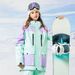 Unisex Color-Block Ski Jacket - 10000mm Waterproof & Windproof For Snowboarding Skiing - 5 Vibrant Two-Tone Designs_viptrois.com