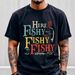 Men's Clothing Vintage Fishing Graphic Print Short Sleeve T-Shirt For Men - Casual Crew Neck Tee With Letter Design - Lightweight Polyester Fabric_viptrois.com
