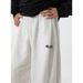 Men's Clothing Autumn And Winter Letter Printed Floral Cuff Sweatpants, Heavyweight Textured Sports Casual Pants, Three Dimensional Pleated Trousers_viptrois.com