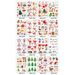 Christmas Temporary Tattoos For Kids - 40+ Holiday Designs (Santa, Snowflakes, Reindeer) - Waterproof Party Decals For Skin, Windows & Gifts_viptrois.com