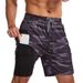 Men's Clothing Men's Running Earphone Shorts Sports Quick Drying Shorts Fitness Personality Trend Anti Exposure Shorts_viptrois.com