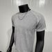 Seamless Jacquard Sports Short Sleeve Solid Color Quick-Drying Training Half Sleeve Fitness Elastic Slim Fit Crew Neck Top T-Shirt_viptrois.com