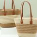 Women's Tote Bags A Large-capacity Straw Bag Made By A Woman In A Hat, A High-end Summer Commuting Bag And A Vacation Tote Bag_viptrois.com