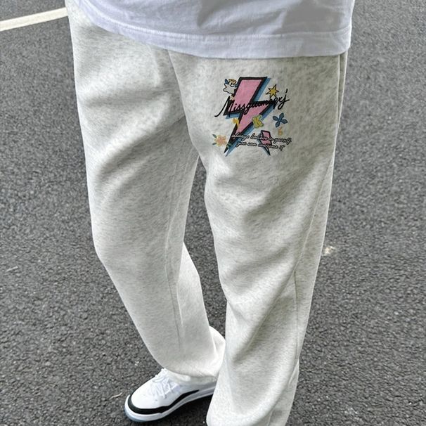 Men's Oversized Jogger Pants – Heavyweight Grey Sweatpants With Relaxed Fit & Streetwear Style_viptrois.com