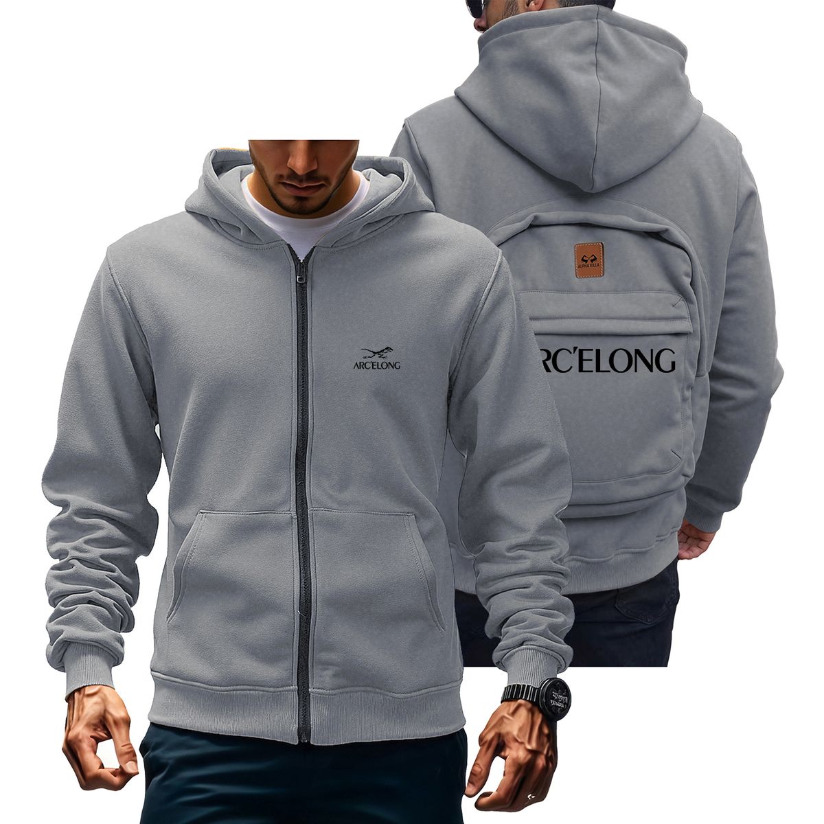 2025 Men's Clothing Letter Printed Hip-Hop Unisex Couple Loose Casual Terry Hoodie_viptrois.com