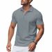 Men's Breathable Mesh Polo Shirt - Slim Fit Quick-Dry Short Sleeve T-Shirt For Golf & Casual Wear_viptrois.com