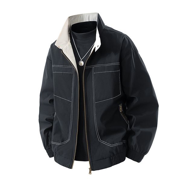 Vintage Trendy Brand Cleanfit Tooling Detroit Coat Men's Street Loose Versatile Lapel Jacket_viptrois.com