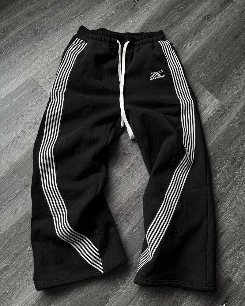 Men's Clothing Fashion All Match Men's Ins Trendy Brand Loose Straight Large Size Men's Trousers For Outer Wear High Street Casual Sports Pants_viptrois.com